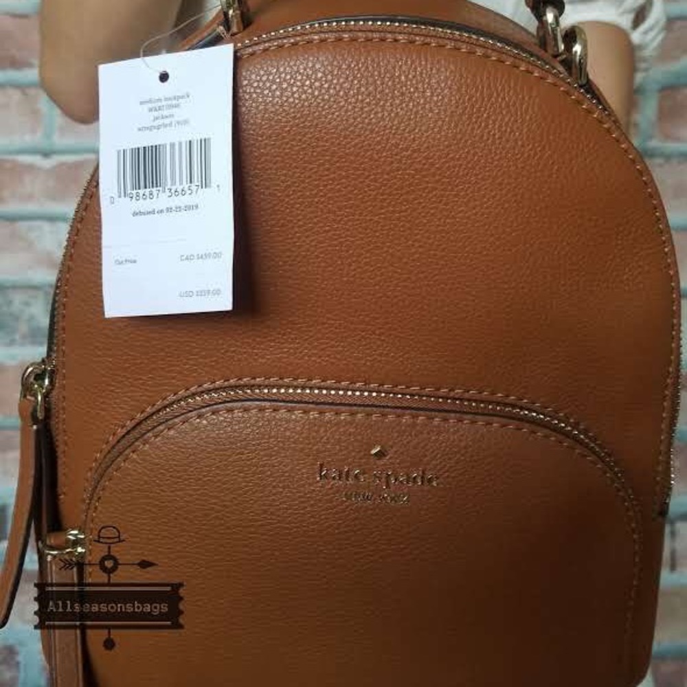 Kate spade medium Jackson ginger backpack leather - Picture 8 of 8